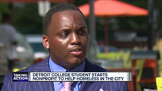 Once homeless himself, college student creates 'From the Hood for the Hood' nonprofit for homeless Detroiters