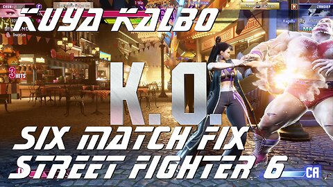 Kuya Kalbo Six Match Fix with Chun Li on Street Fighter 6 as Puyat 02-24-2024