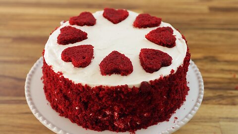Red Velvet Cake with Cream Cheese Frosting - Valentine's Day Special - Beat Batter Bake With Upasana