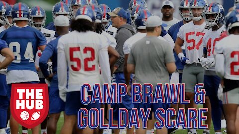 Training Camp BRAWL and Kenny Golladay Left Practice Early