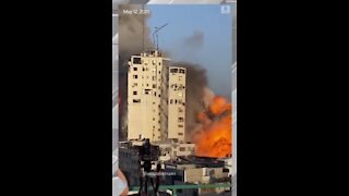 1403_Israeli Air Force Takes Out AP Building Which Housed Secret Hamas Intelligence Base