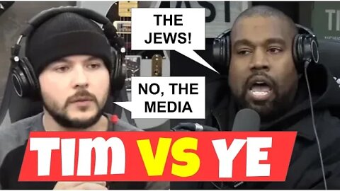 Kanye "Rage Quits" Tim Pool's Podcast because Tim won't blame all the Jews.