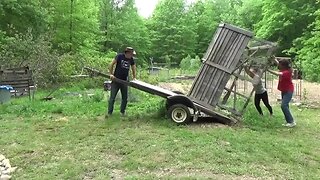 Moving Chicken Coops @ The Off Grid Homestead