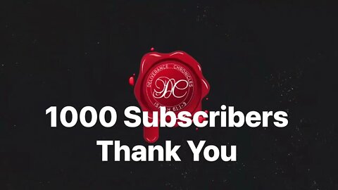 1000 subscribers Thank You #dlvrnce #dlvrnce2 #deliverance