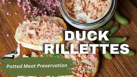 Delicious Muscovy Duck Rillettes: A Simple Meat Preservation Method