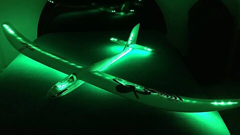 E-flite Night Radian RC Glider - Flite Test 2M Glow In The Dark Powered Sailplane Unboxing & Review