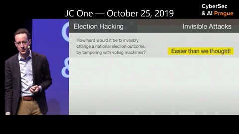 2020 Election Before & After —Dr. J. Alex Halderman, Cyber Security Expert