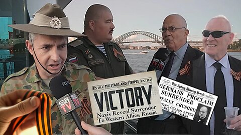 Who was on board the Russian "Victory" ship in Sydney Harbour?