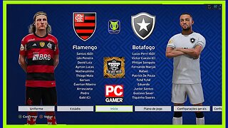 FLAMENGO X BOTAFOGO - PES2021 PATCH THE BEST 9.9 - BRASILEIRÃO 2023 - TERCEIRA RODADA