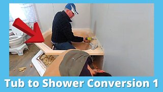 Tub To Shower Conversion - Removing Tub