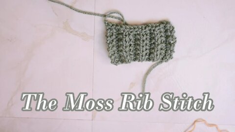How to Knit the Moss Rib Stitch (Continental Style Knitting)
