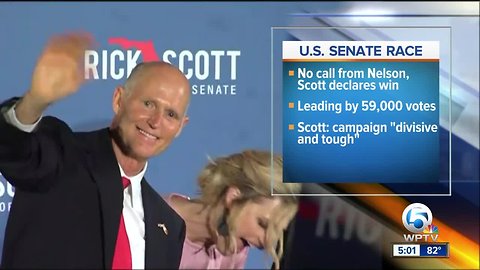 Governor Scott ignores Senator Nelson's call for recount on Senate race