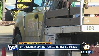 Officials: 811 dig safety line not called before Murrieta explosion