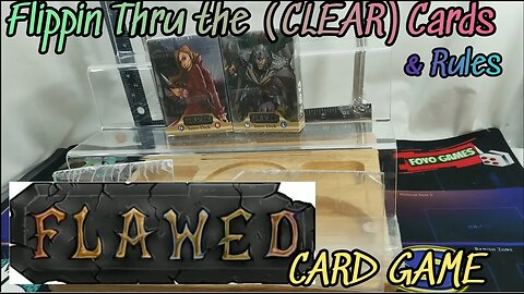 Flawed Card Game | CLEAR CARDS - card crafting | flippin thru the Cards & Rules