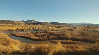 Amtrak California Zephyr near Grand Junction, Colorado.