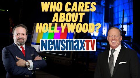 Who cares about Hollywood? Sebastian Gorka with Sean Spicer on Newsmax