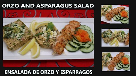 Lemon Orzo Asparagus Fancy Dinner for Four Under $20