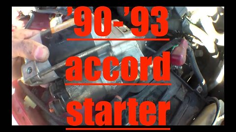 CLICKING Starter motor Replacement Honda Accord √ Fix it Angel
