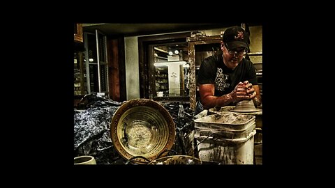 Pottery making at Pigeon River Pottery