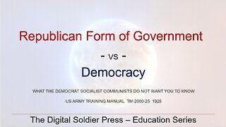 TM-2000-25 Republic -vs- Democracy: A History Lesson