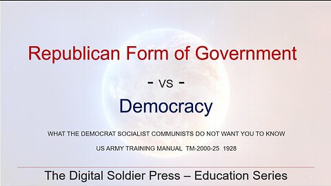 TM-2000-25 Republic -vs- Democracy: A History Lesson