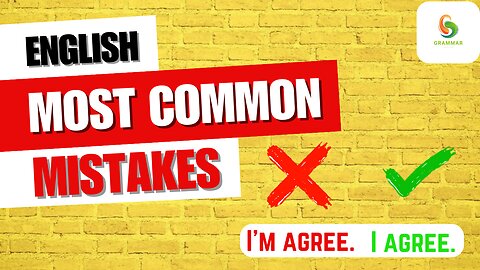 Most Common Grammar Mistakes In English | Mistakes & Correction