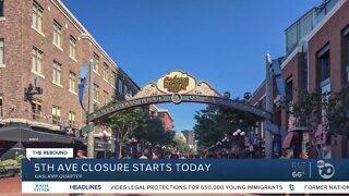 5th Ave closure starts today