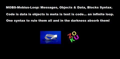 ZokuTalk™ Code is Data is Objects is Meta is Text is Code... an Infinite Loop!