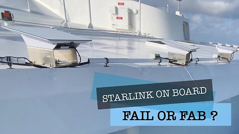 SpaceX Starlink Cruise Ship Internet Fab Or Fail