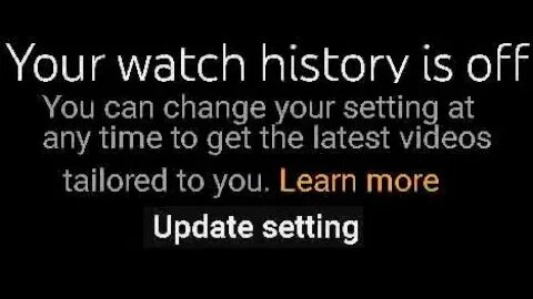 mandatory youtube watch history Blank Homepage only when logged in so log out or use private window?