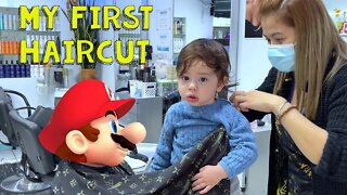 My first haircut - Toddler first trip to the barber