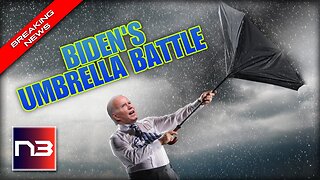 Biden's Umbrella Fail: Embarrassing Incompetence Exposed in Rainy Disaster!