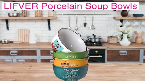 LIFVER Porcelain Soup Bowls