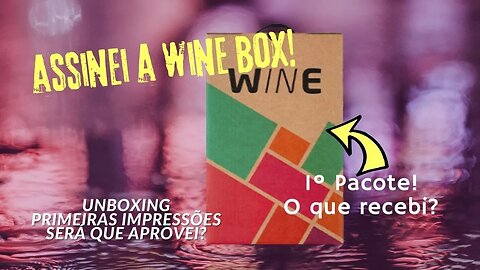 Assinei a Wine Box e Recebi a Primeira Caixa! Será que Gostei? Unboxing e Primeiras Impressões