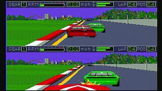 Mario Andretti Racing Sega Genesis Game Play