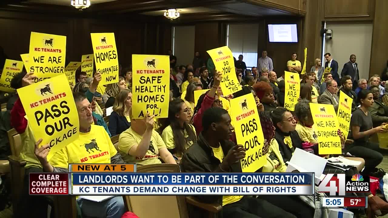 Landlords want input on "Tenants Bill of Rights"
