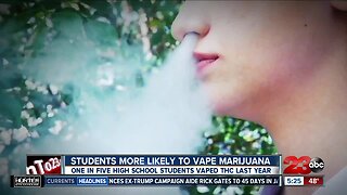 Students more likely to vape marijuana