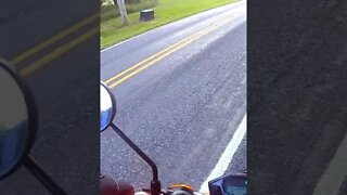 Tunnel Blasting Shenk's Mill Covered Bridge in Lancaster County on Honda Grom Motorcycle