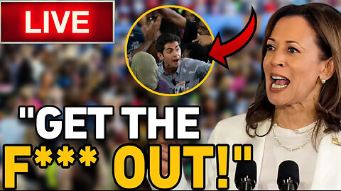 Kamala Harris LOSES CONTROL & ATTACKS Protesters At Her Detroit Rally