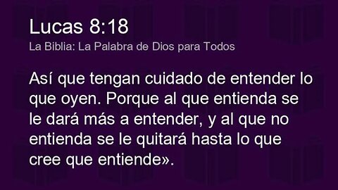 A todo el que tiene se le dará, y a todo al que no tiene, aún lo que piensa tener, se le quitará.