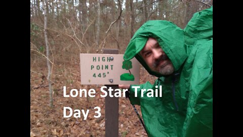 Lone Star Hiking Trail thru-hike, detailed 3/6+1, mile 33.2 - 51.3