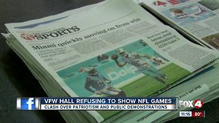 VFW banning all NFL games due to anthem protests