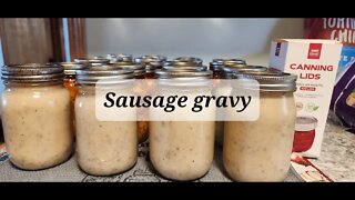 REBEL CANNING Sausage Gravy Not USDA approved #sausage #sausagegravy