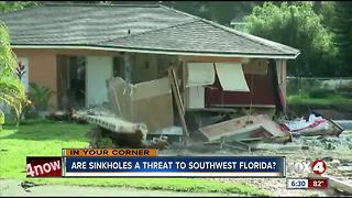Are sinkholes a threat in Southwest Florida?