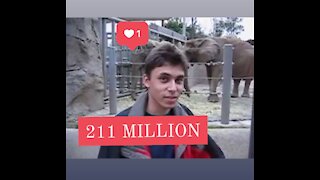 VERY FIRST VIDEO ON YOUTUBE WITH 211 MILLION VIEWS .