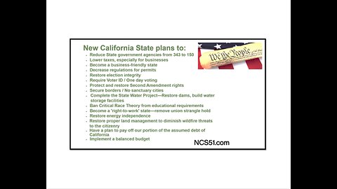New California State... A Constitutional Solution