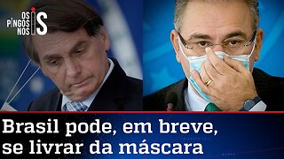 Bolsonaro pede a ministro da Saúde estudo que pode tirar obrigatoriedade da máscara