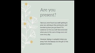 Are you Present?