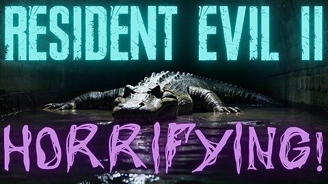 The Alligator in Resident Evil 2 is HORRIFYING!