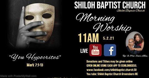 Shiloh Baptist Church of Greensboro, NC 11:00 am May 2, 2021